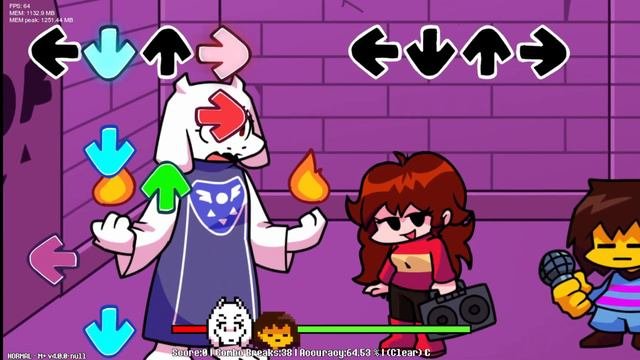 UNDERTALE в FNF |8| *Ториэль преграждает дорогу*