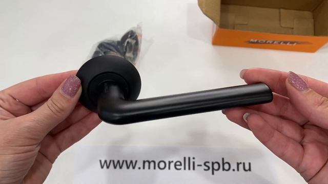 Дверные ручки Morelli "КОЛОННА" MH-03 BL Цвет - Чёрный смотреть онлайн
