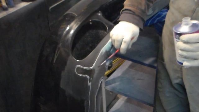 Шпаклевание Деу сенс(бампер,крыло и дверь). смотреть онлайн