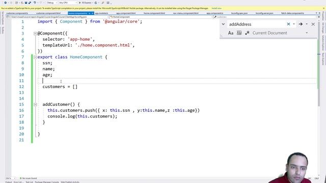 #9 Angular Project Turorial | Binding With array ob objects | Angular  كورس شرح عربى انجيولار
