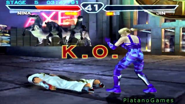 Tekken 4 (Console Edition) - Nina Williams - Arcade Mode - HD смотреть онлайн