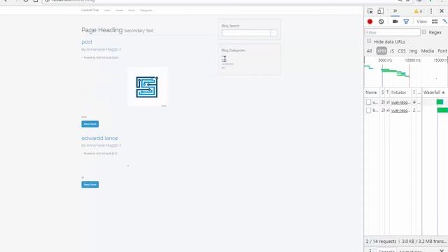 larave 5 3 and vuejs 2 search engine for blog home fixed смотреть онлайн