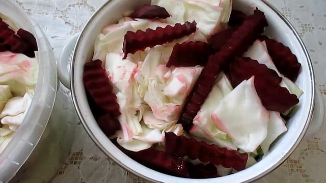 КВАШЕНАЯ КАПУСТА СО СВЕКЛОЙ ПО АЗЕРБАЙДЖАНСКИ
