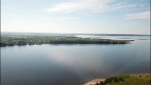 Воткинское водохранилище (Сайгатский залив) с высоты птичьего полета