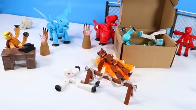 Stikbot Monsters Series Werewolf and Cyborg Figures NEW Zing Pack Review