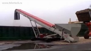 Telestack TC 621 Погрузка щепы в судно