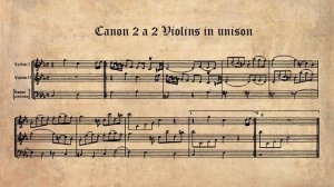 И.С.Бах. Музыкальное приношение. Канон для двух скрипок в унисон. BWV 1079.