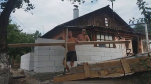 Строительство домов из газобетона. Делаем пристройку