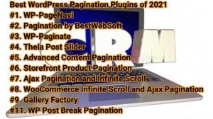 Best WordPress Pagination Plugins.Top Information