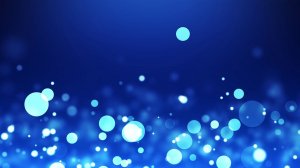 Анимированный абстрактный синий фон: Парящие круги