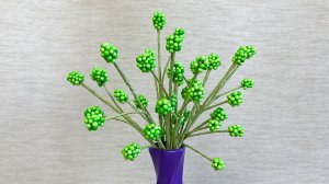 Делаем декоративные ягоды из пенопластовых шариков. Diy Декор своими руками