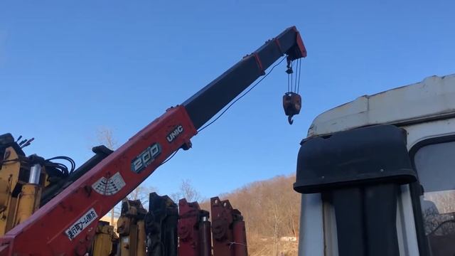 Крановая установка Unic 200 V TURBO P201471 N355, стрела 4 вылета