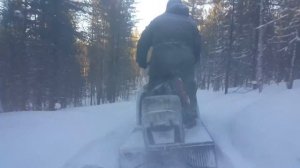 На буране по тайге.