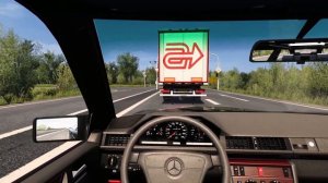 Обзор мода: MERCEDES-BENZ W124 300D для Euro Truck Simulator 2 (v1.49.x)