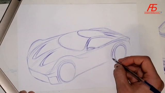 Нарисуем новые формы автомобил AB-sport 01 смотреть онлайн