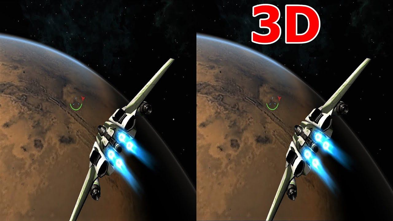 Space Commander 3D video SBS VR box google cardboard