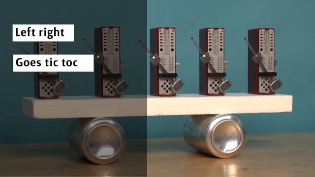 Metronomes synchronize to become a dope song!! смотреть онлайн