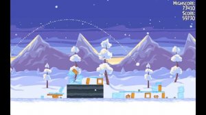 Angry birds seasons wreck the halls level 4 three stars