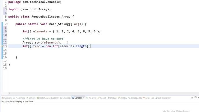 How To Remove Duplicate Elements From Array In JAVA | Java Interview