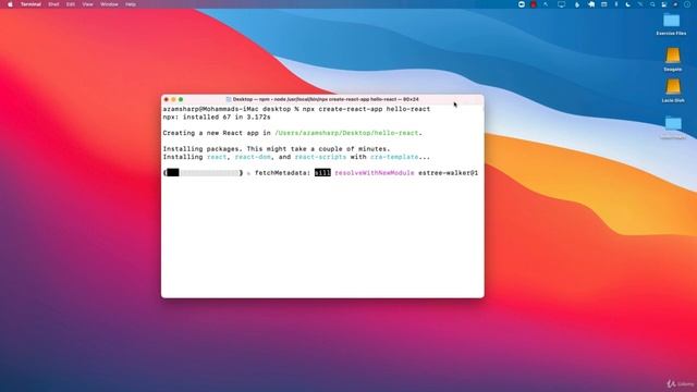 Creating and Running Your First React Project - React JS for the Absolute Beginner