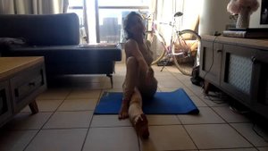 статическая растяжка мышц тазового дна с Катрин Ренуае