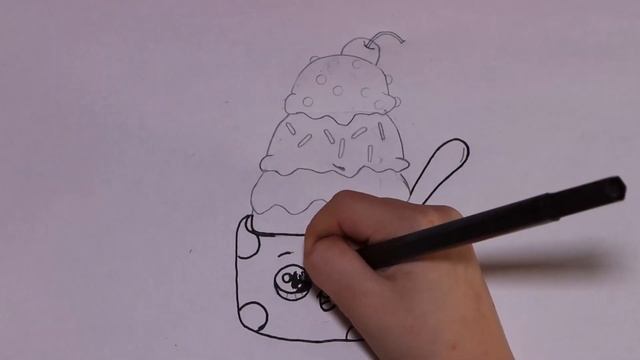 Детские рисунки карандашом, как нарисовать мороженое поэтапно