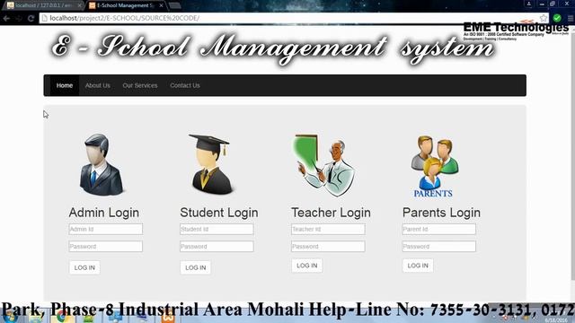 E School Website | PHP Project with Source Code and Documentation Free  Download