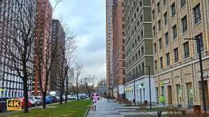 Поздняя осень в Москве. Высотки Селигер Сити. Прогулка по району