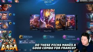 Best Franco Player showing Fantastic art hooks and prediction tips | Mobile Legends Interview