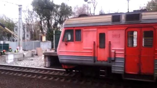 Электрички ЭД4М на Фрезере. Казанское направление МЖД.