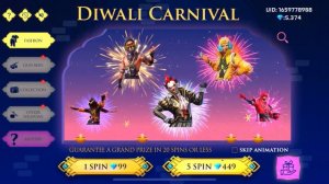 Free fire Diwali Carnival Event Diwali Clown Bundle Combination / Coral rebel bundle Combination