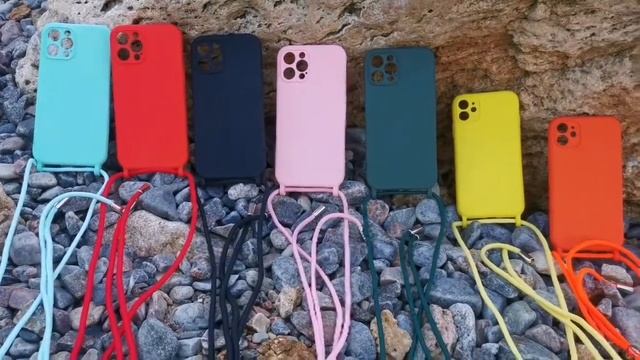 СИЛИКОНОВЫЙ ЧЕХОЛ ДЛЯ ТЕЛЕФОНА С ШНУРКОМ ЧЕРЕЗ ПЛЕЧО