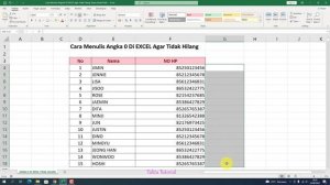 Cara Menulis Angka 0 Di EXCEL Agar Tidak Hilang Tanpa Tanda Petik