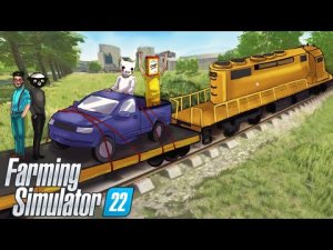 ОТПРАВИЛИСЬ В ПУТЕШЕСТВИЕ ЗА ПРЕДЕЛЫ КАРТЫ! УГАР В FARMING SIMULATOR 22