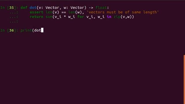 Week 6 5 Dot Product and Sum of Squares in Python (Urdu)