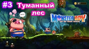 3 - Зеленые поля. Туманный лес. Monster Boy and the Cursed Kingdom