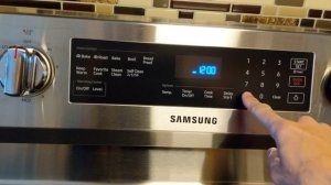 HOW TO CHANGE THE TIME ON A SAMSUNG STOVE / RANGE