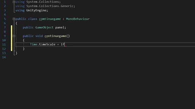 Как сделать паузу в Unity !? Туториал за 5 минут #unity