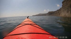 Крым. Судак. Мыс Толстый. Бухта Бугаз. Путешествие на каяке по черному морю. Видео для релакса.