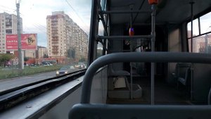 Поездка на трамвае ЛВС 86-к по 27 маршруту 7080 СПБ