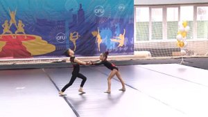 Ника Пономаренко и Виняр Ева. Джаз-дуэт (дети 5-8 лет). Чемпионат Украины по Чирлидингу 2021