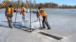 Ледорезная установка "ЛУ" и устройство извлечения ледовых блоков "УИЛБ"