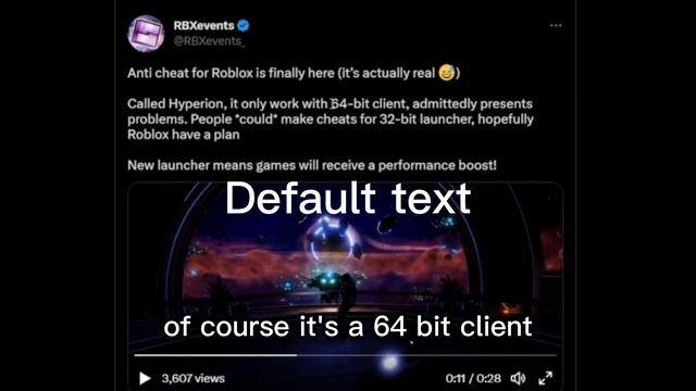 The Roblox Anti-Cheat Is Out (Byfron) смотреть онлайн