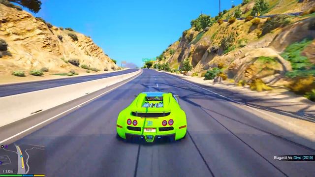 BUGATTI DIVO VS BUGATTI VEYRON RACE | GTA V GAMEPLAY #68 смотреть онлайн