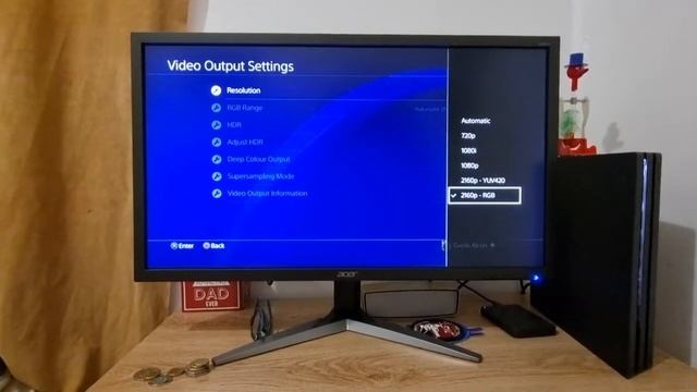 setting up PS4 Pro on 4k HDR gaming monitor. смотреть онлайн