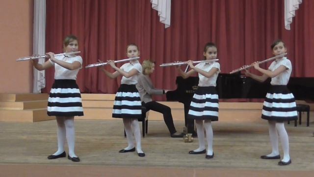 Квартет флейт. МБУ ДО ДМШ № 4. Преподаватель Кротова Е.В. смотреть онлайн