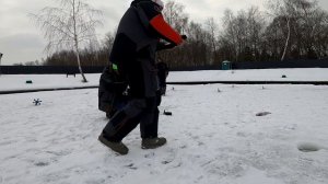 Ловля форели зимой на платнике "Петровский водоём"