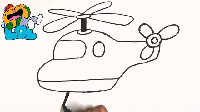 Let's Learn To Draw A Helicopter |Учимся рисовать вертолет |Vertalyot Chizishni O`rganamiz