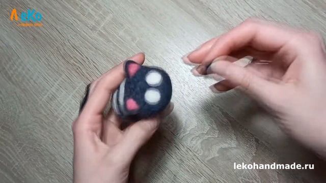 Сухое валяние/ Как сделать кота из шерсти/Мастер-класс смотреть онлайн