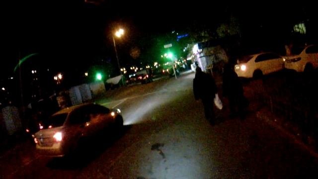 Съемка на экшн камера ночью